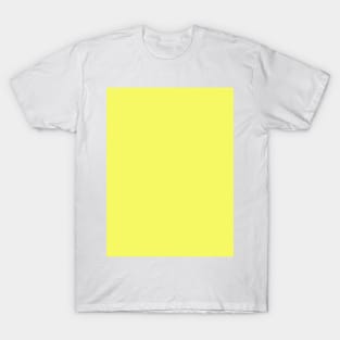 preppy minimalist solid pastel color sunflower yellow T-Shirt